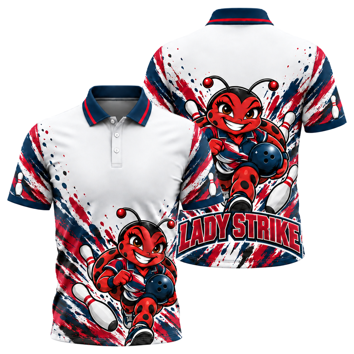 Ohio Lady Strike Unisex Polo in Ohio Colors