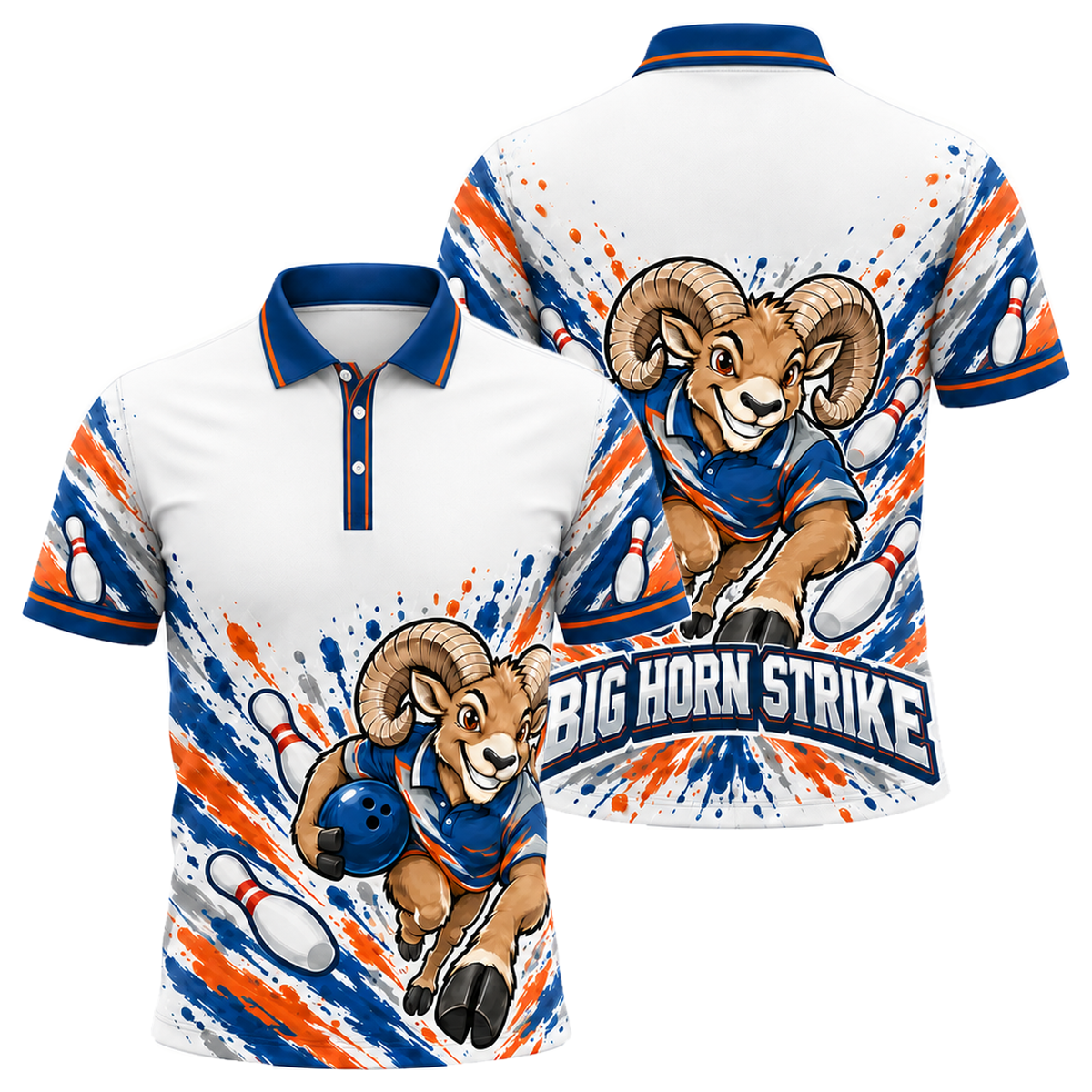 Nevada Big Horn Strike Unisex Polo in Nevada Colors