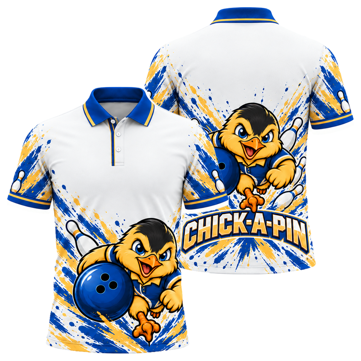 Massachusetts Chick-A-Pin Unisex Polo in Massachusetts Colors