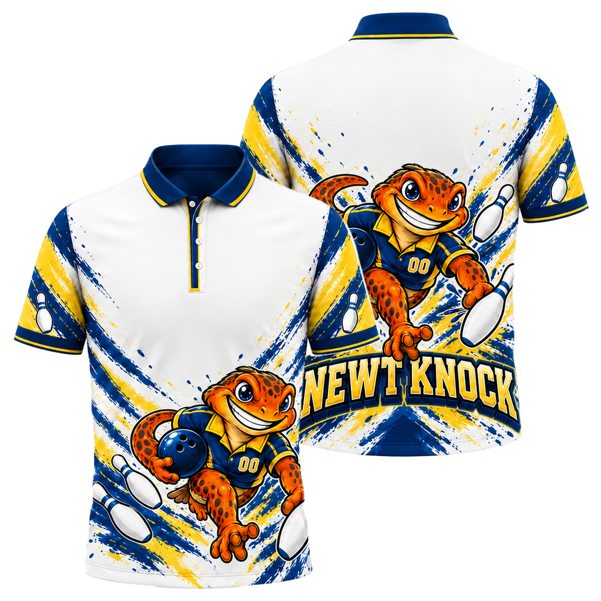 New Hampshire Newt Knock Unisex Polo in New Hampshire Colors