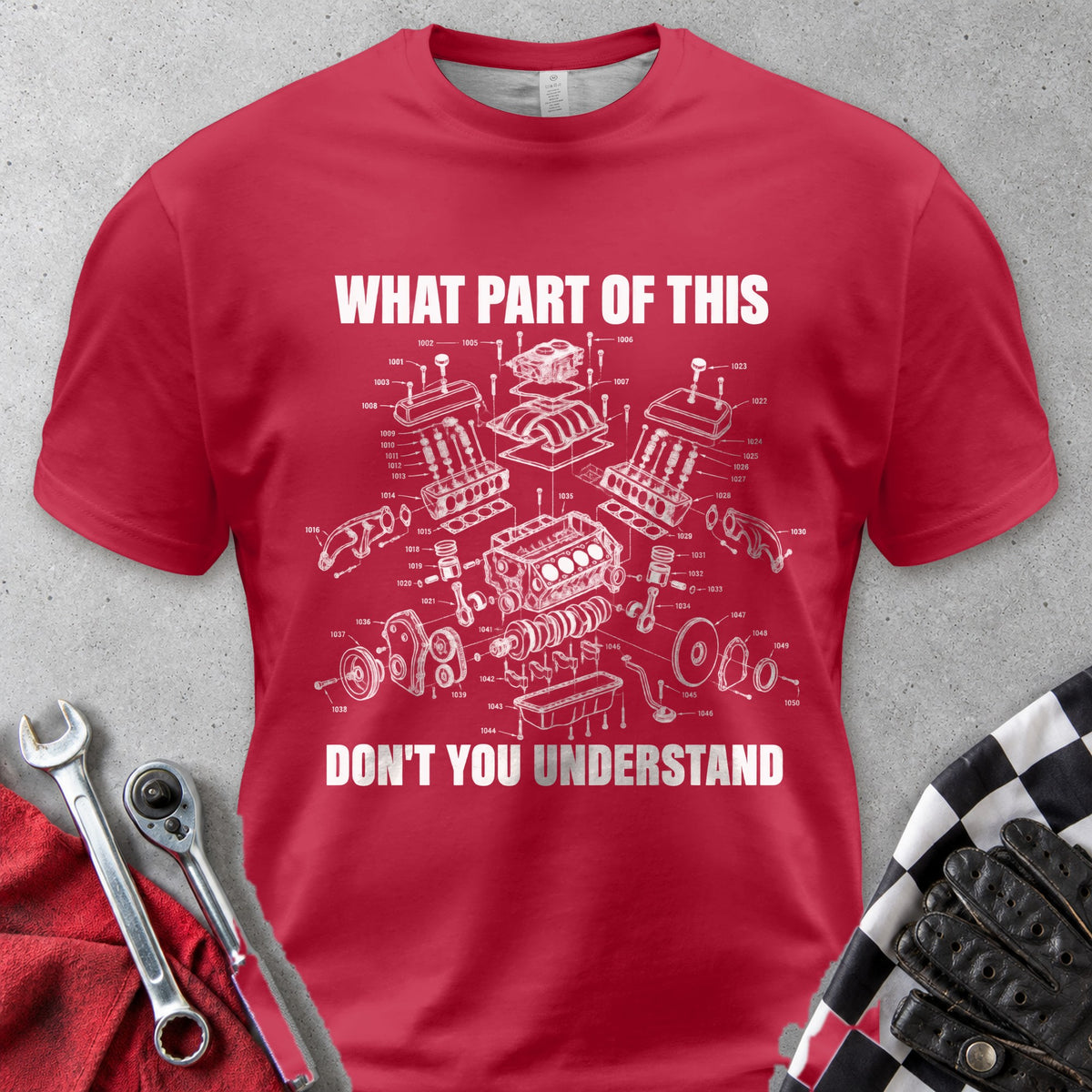 What Part Of This Don't You Understand Comfort Colors Tee in Red