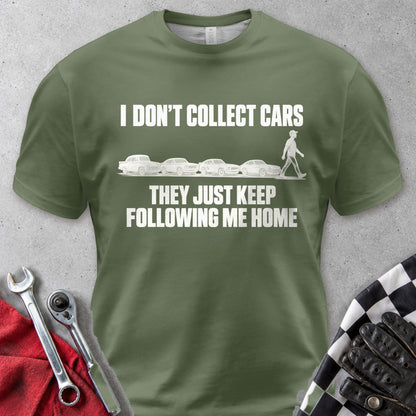 I Don't Collect Cars They Follow Me Home Comfort Colors Tee in Hemp
