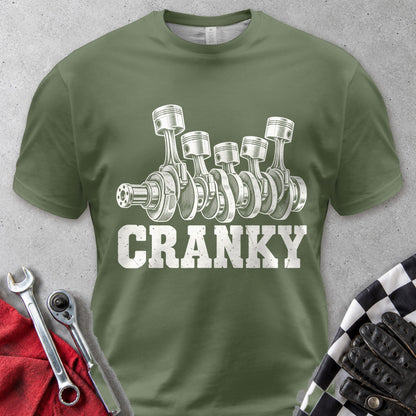 Cranky Crankshaft Comfort Colors Tee in Hemp