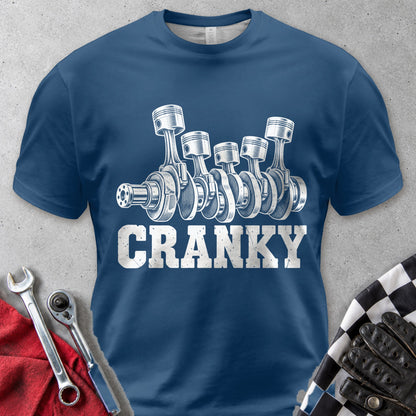 Cranky Crankshaft Comfort Colors Tee in Navy