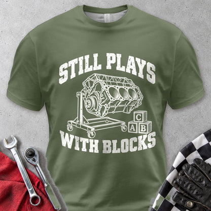 Still Plays With Blocks Comfort Colors Tee in Hemp