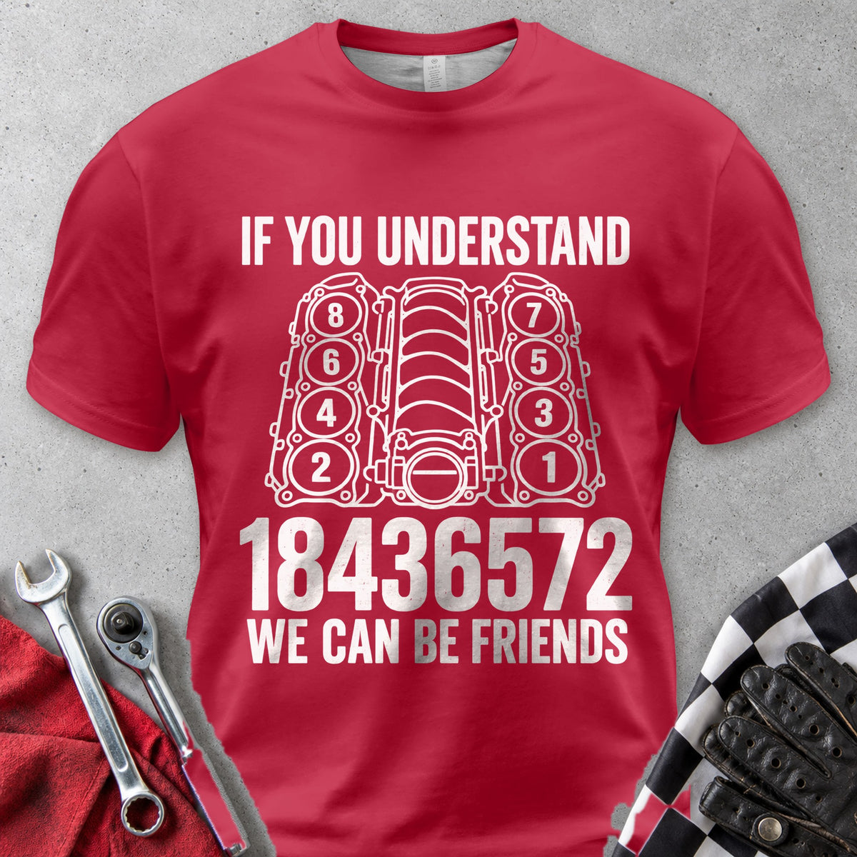 18436572 Firing Order Comfort Colors Tee in Red