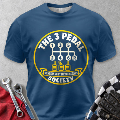 3 Pedal Society Comfort Colors Tee in Navy