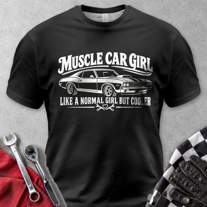 Muscle Car Girl Comfort Colors Tee in Black