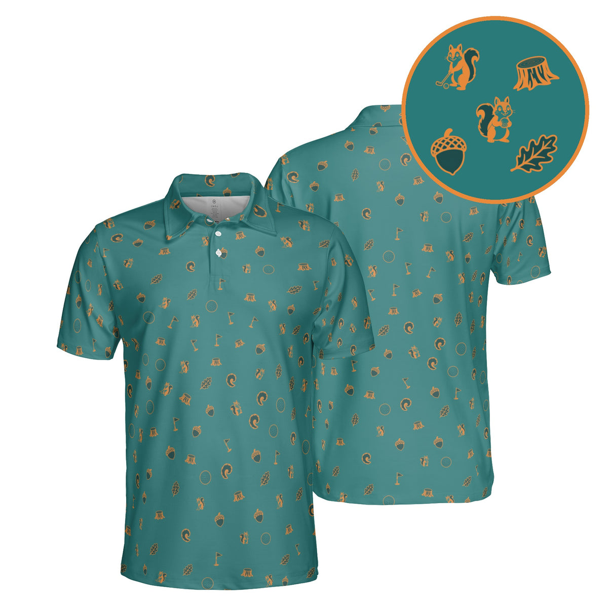 Nuts About Golf golf polo in Ocean