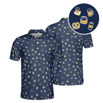 Cold One Club golf polo in Navy