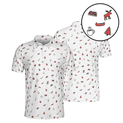 True North Tee Time golf polo in White