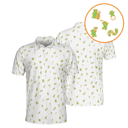 Gummy Golfers golf polo in White