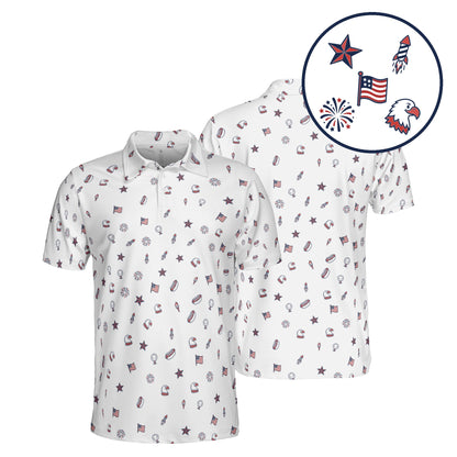 Freedom Fairway golf polo in White