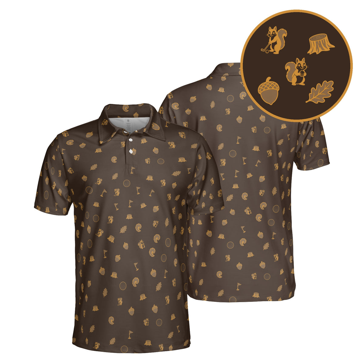 Nuts About Golf golf polo in Cocoa