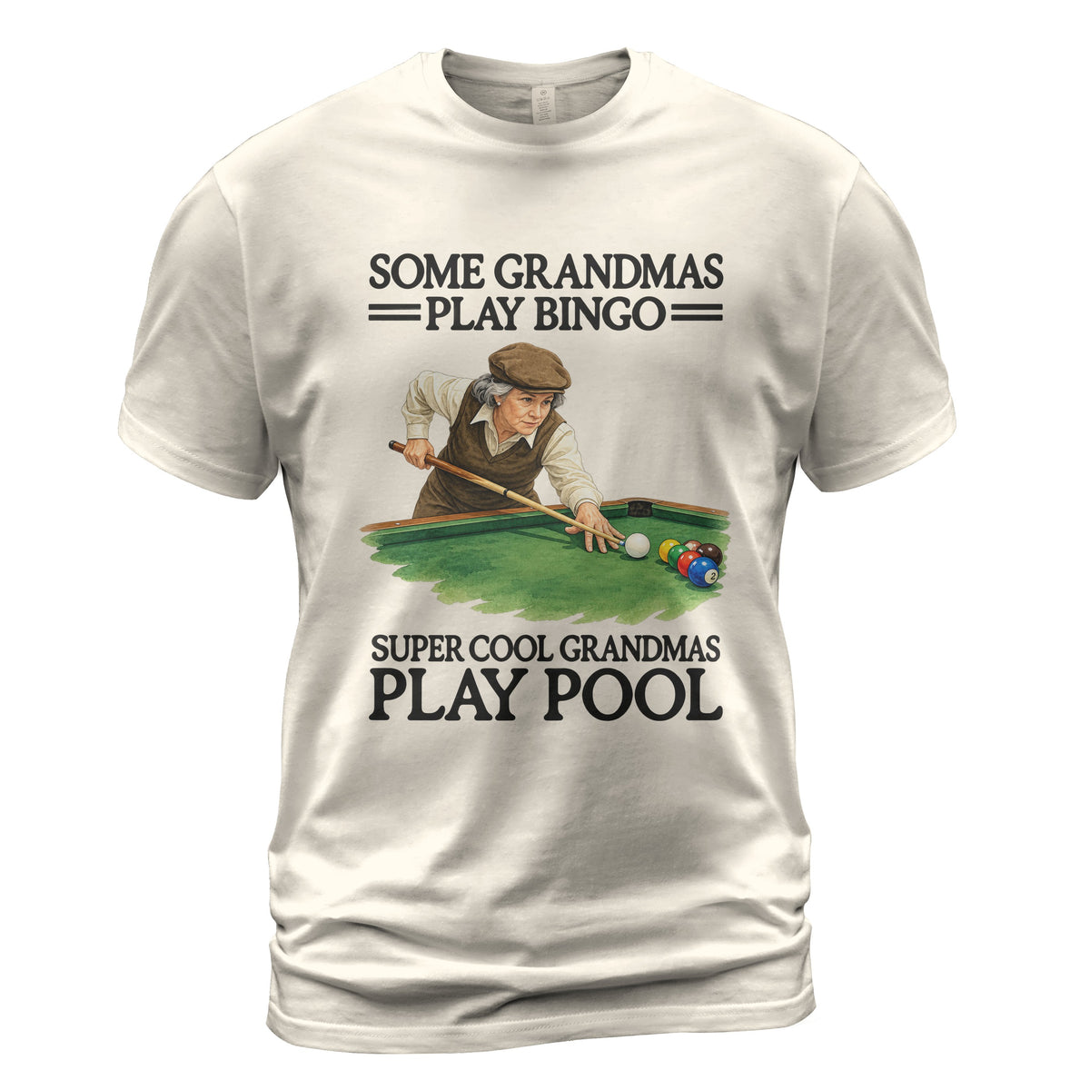 Super Cool Grandmas Play Pool Comfort Colors tee in Ivory