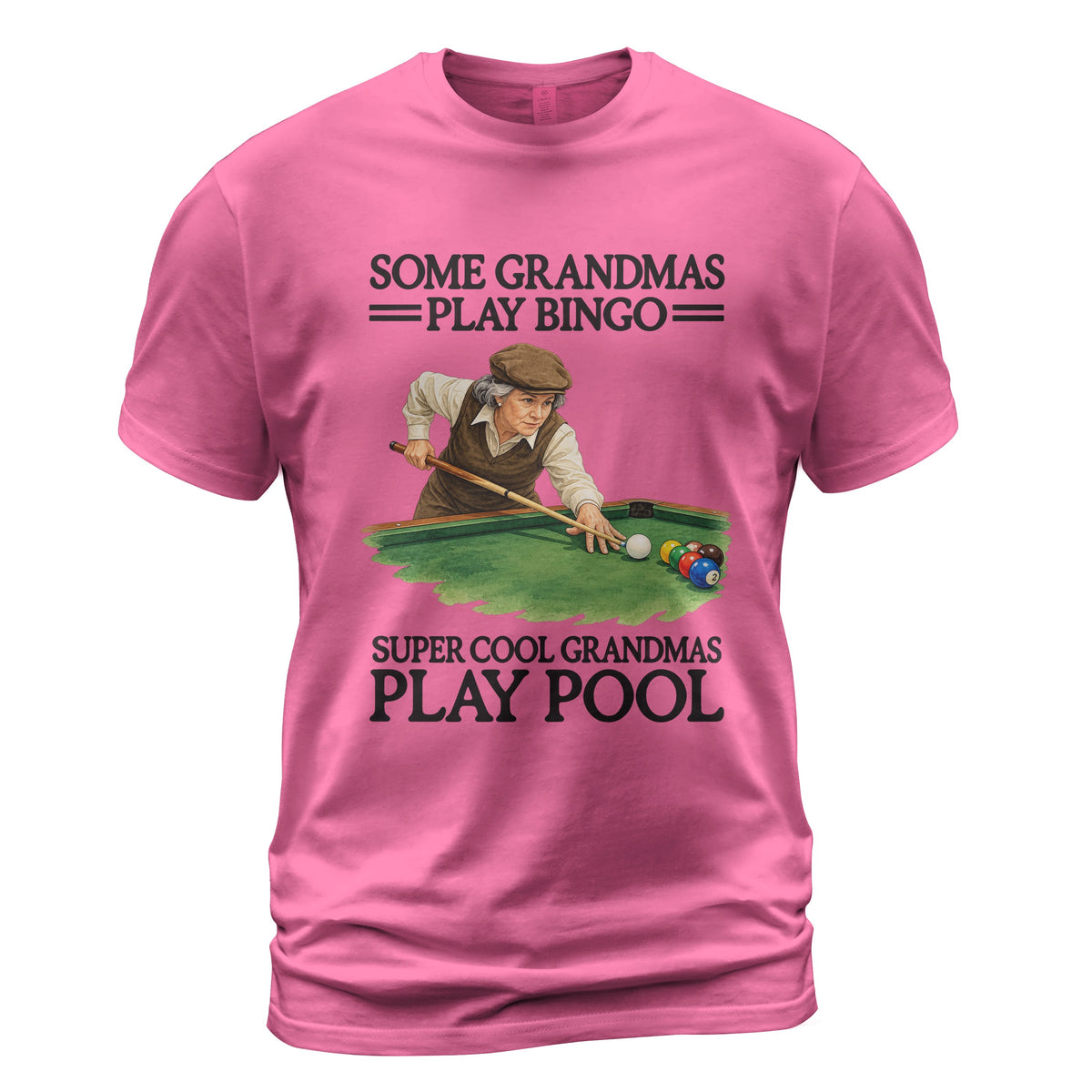 Super Cool Grandmas Play Pool Comfort Colors tee in Peony