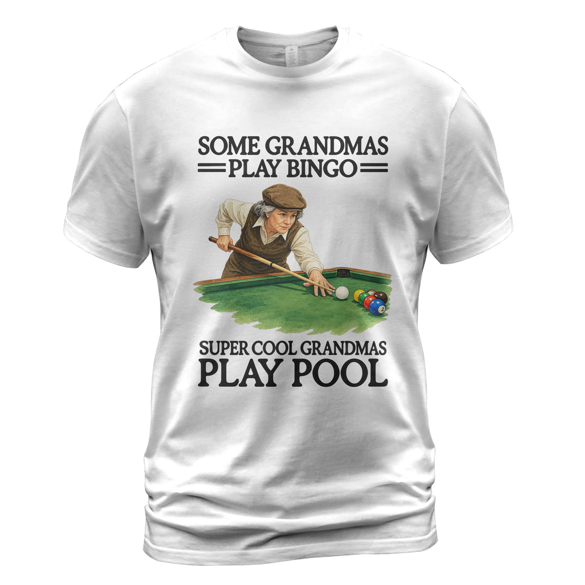 Super Cool Grandmas Play Pool Comfort Colors tee in White