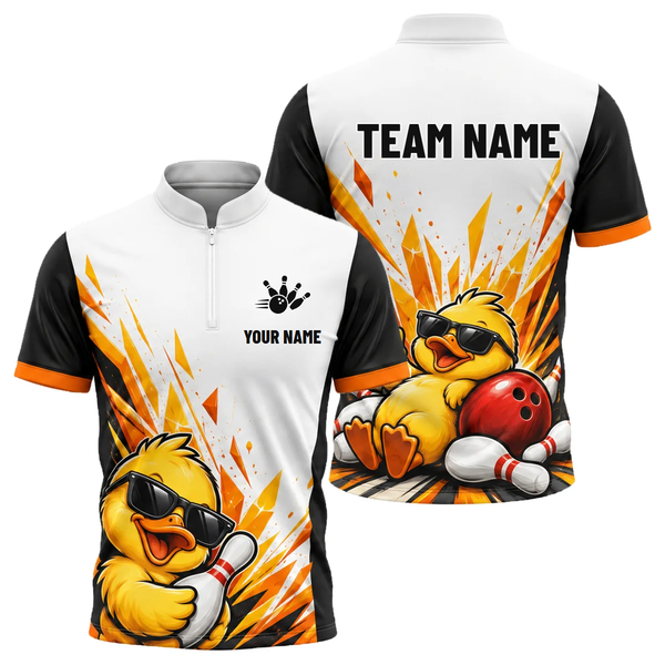 Cool Duck Strike custom bowling shirt personalized with name and team name
