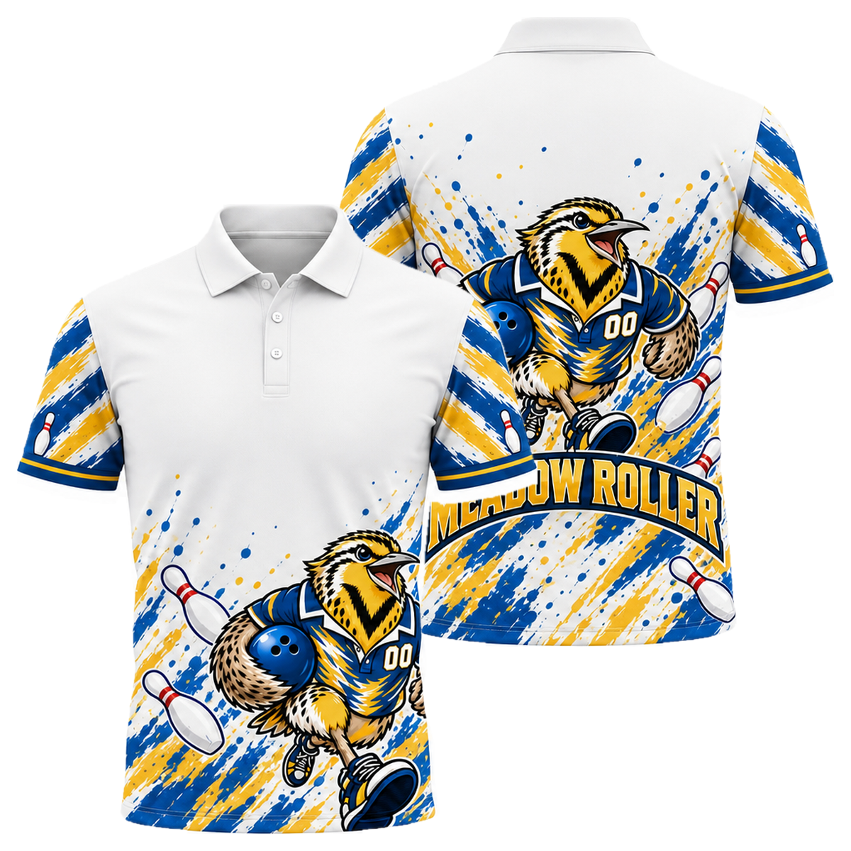 Montana Meadow Roller Unisex Polo in Montana Colors