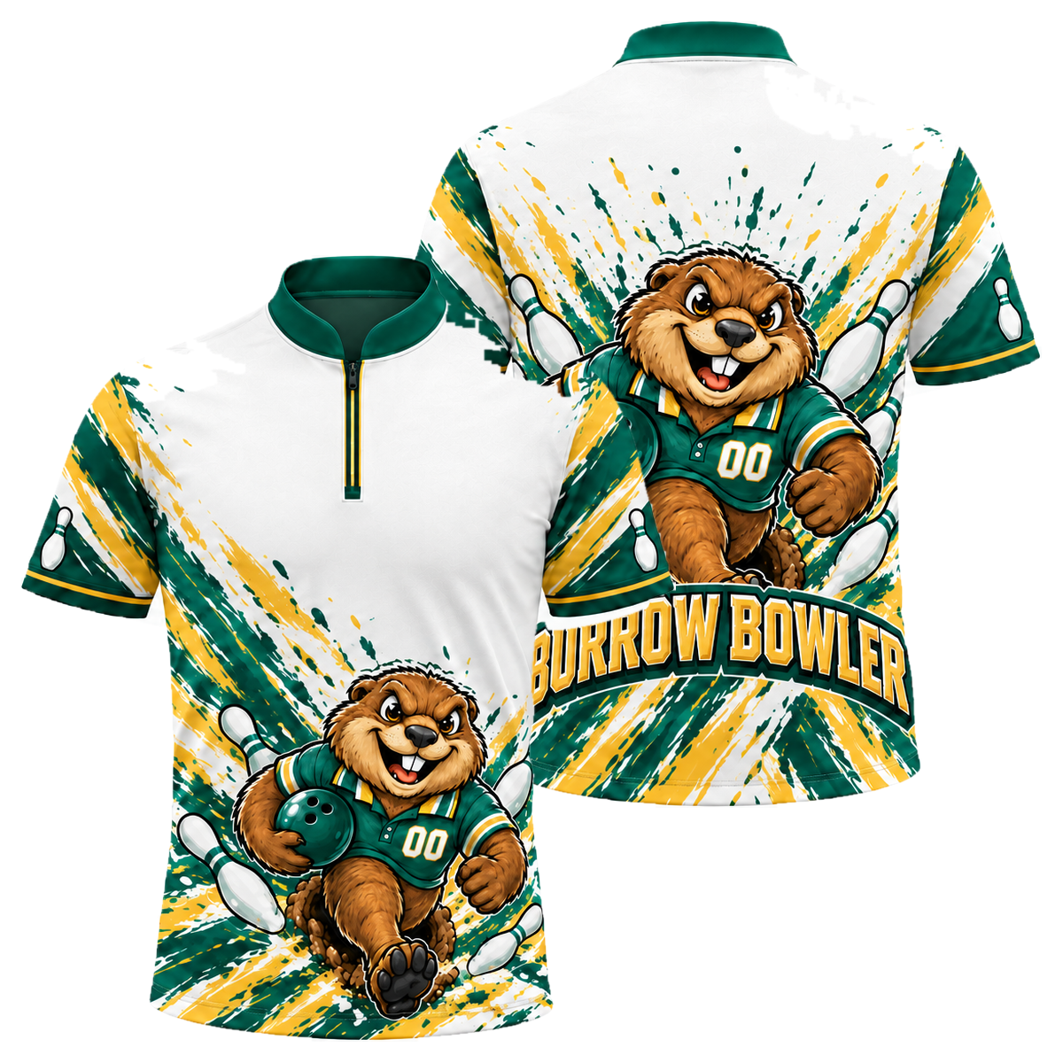 Washington Burrow Bowler Bowling Jersey in Washington Colors