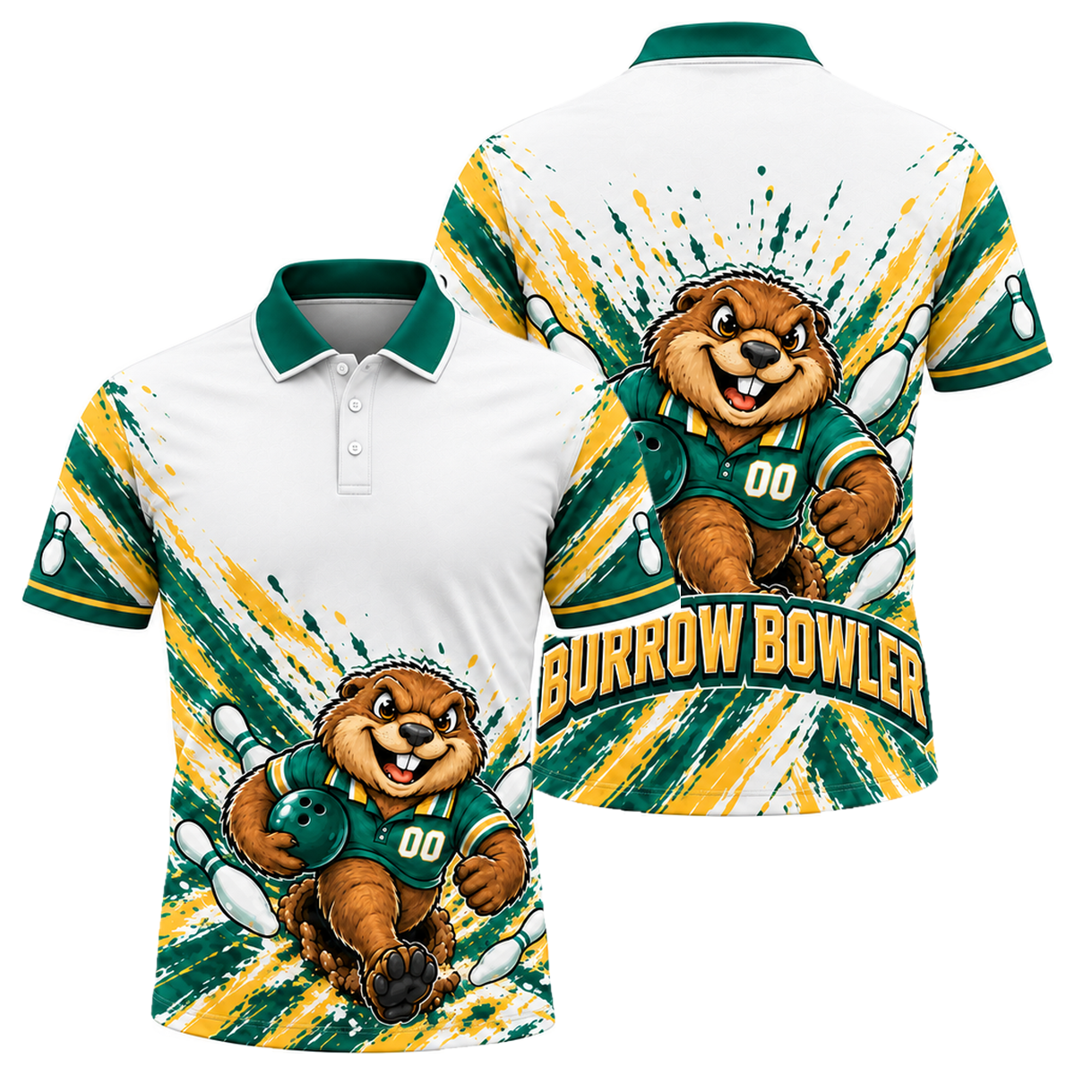 Washington Burrow Bowler Unisex Polo in Washington Colors