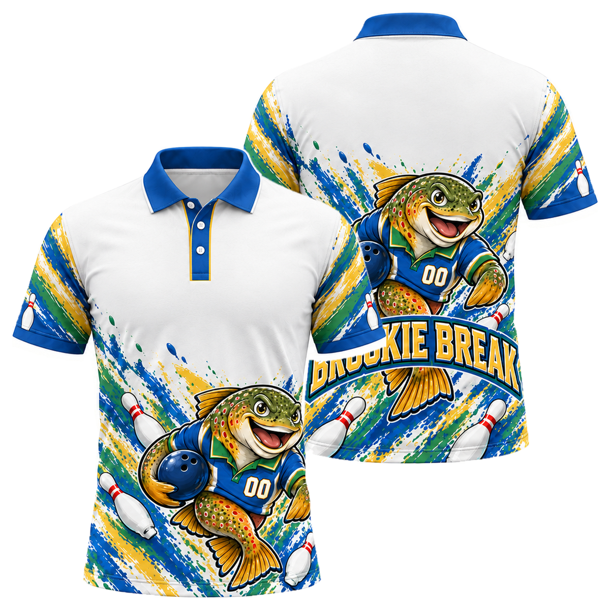 West Virginia Brookie Break Unisex Polo in West Virginia Colors