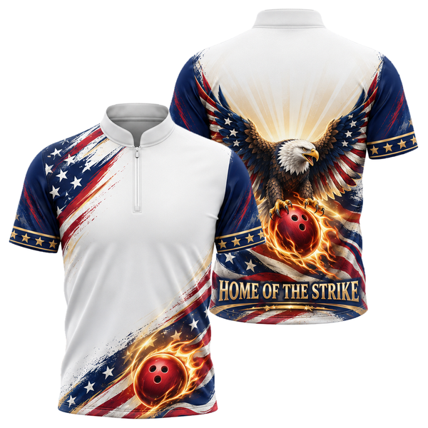 Home of the Strike Bowling Jersey in Navy & Gold
