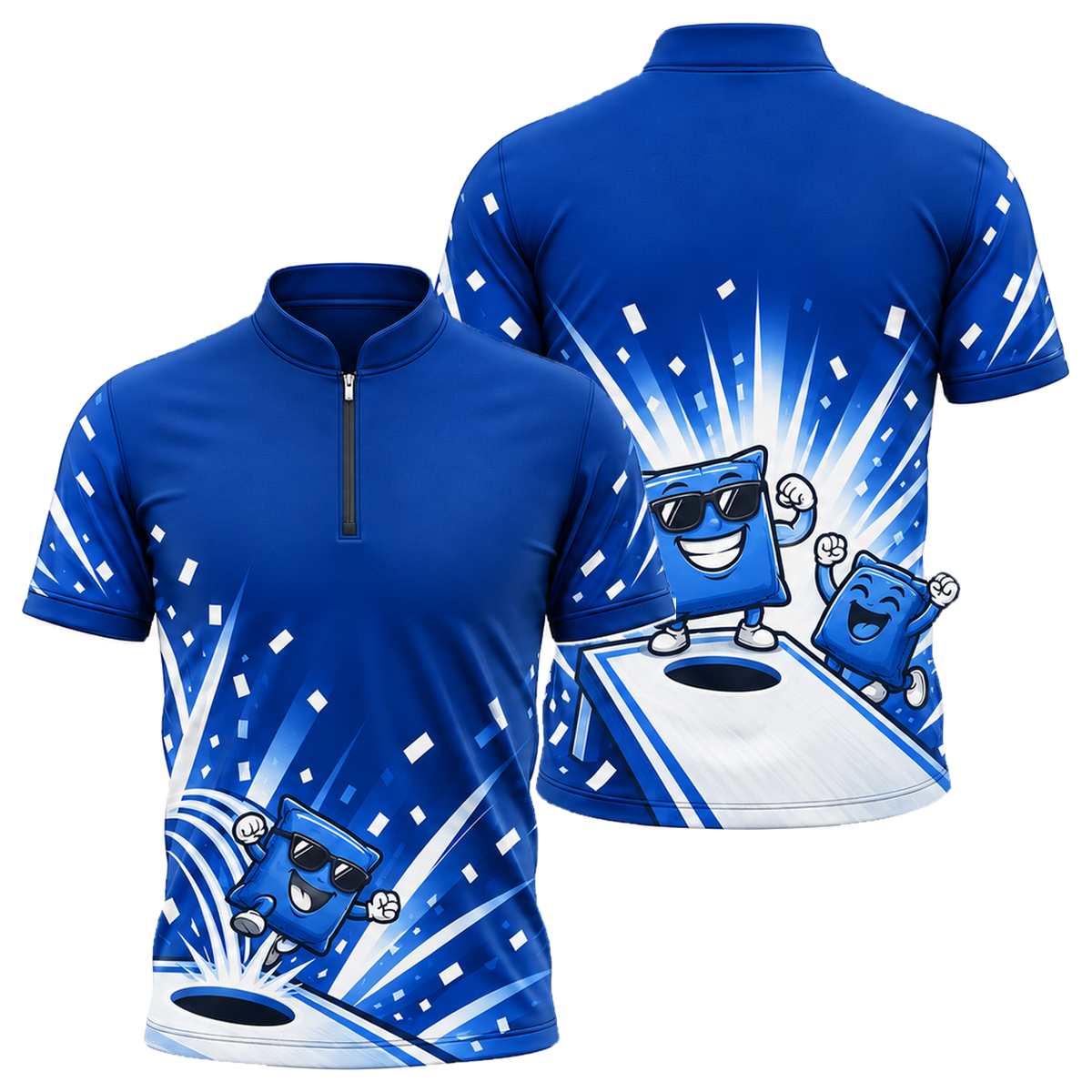 Bag Boss Cornhole Jersey in Royal & White