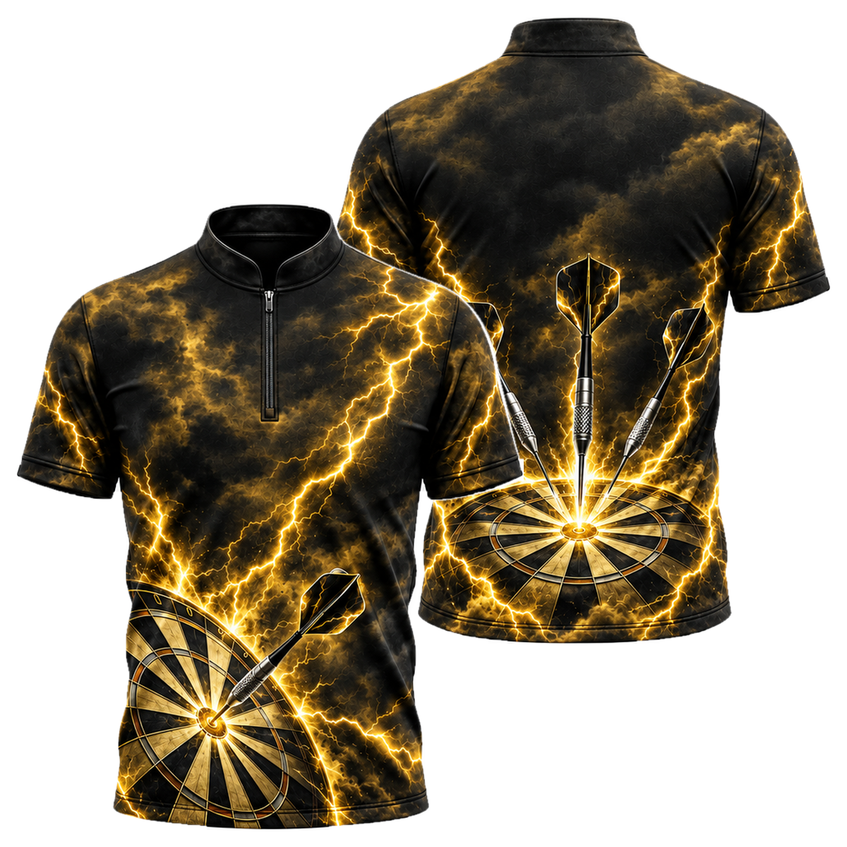 Storm Bullseye Darts Jersey in Black & Gold