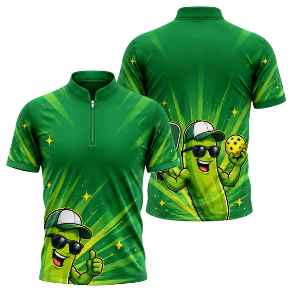Big Dill Pickleball Jersey in Green & Gold