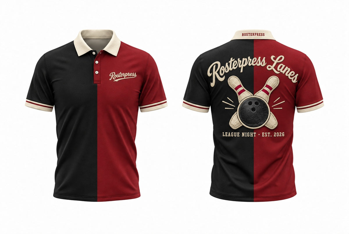 Rosterpress 1956 Two-Tone polo front and back