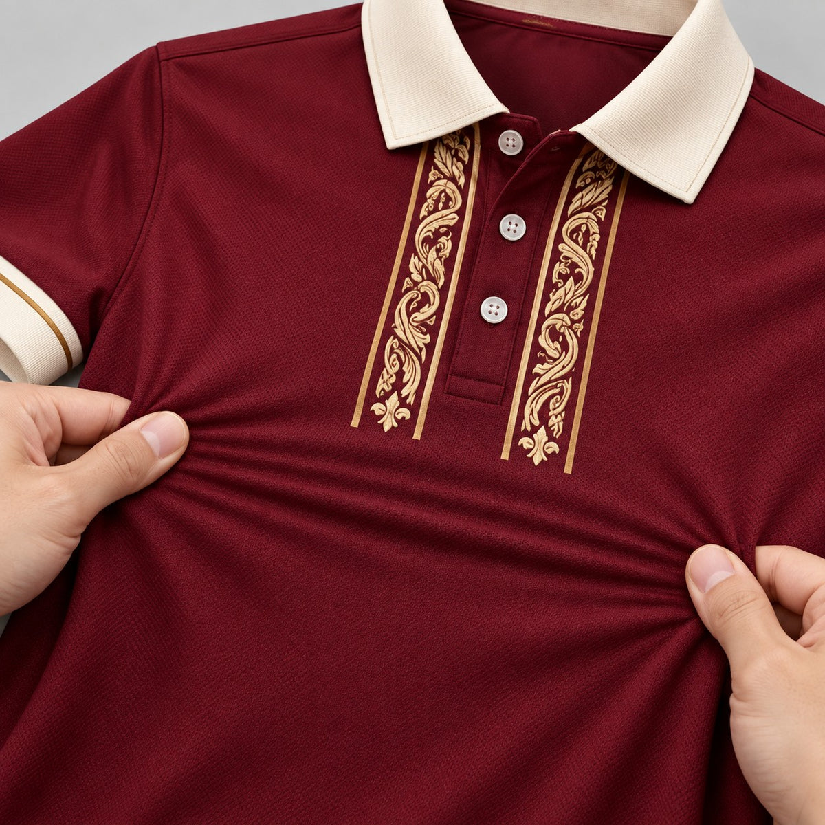 Rosterpress Bowling Club Burgundy premium bowling polo - stretch