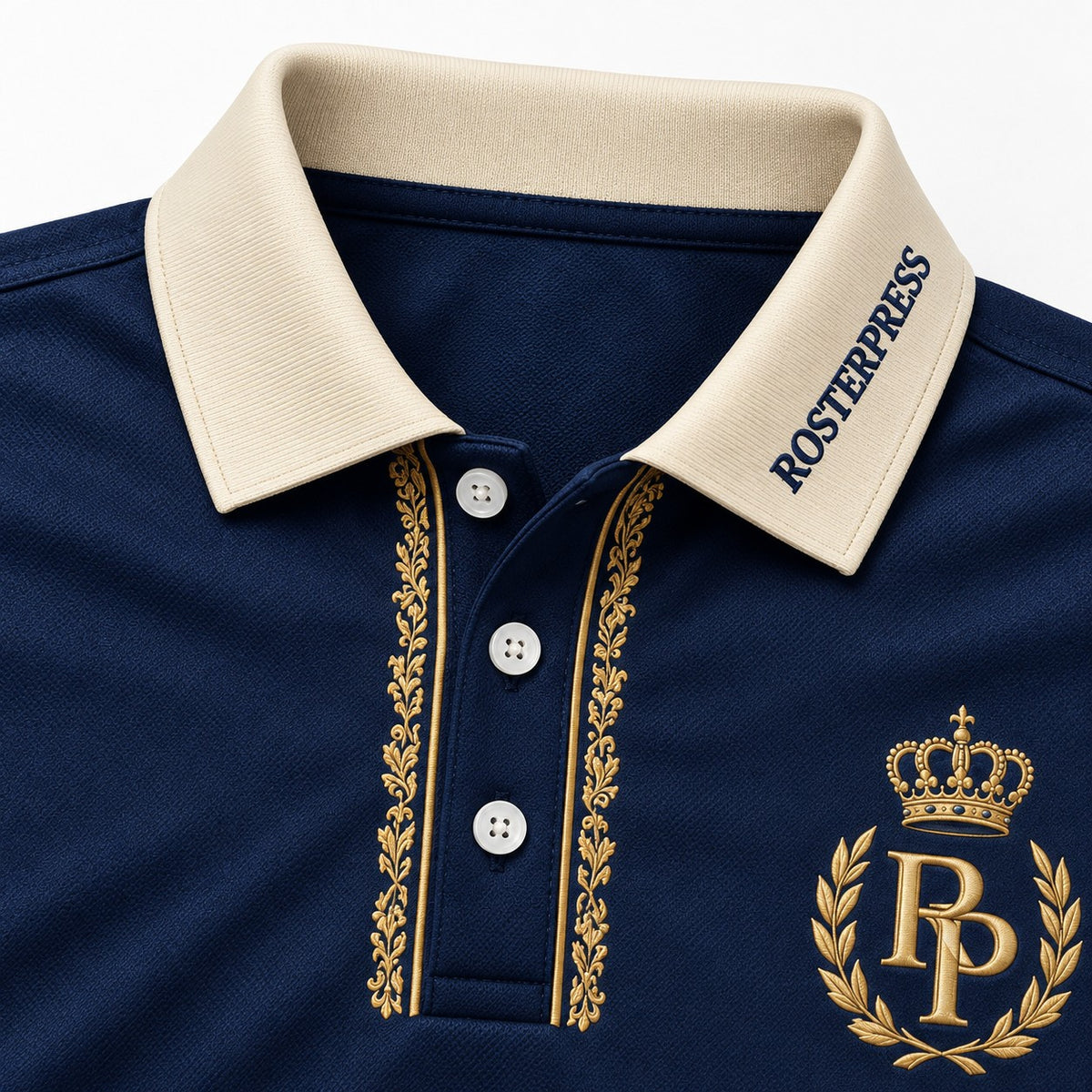 Rosterpress Lane Royale premium bowling polo - collar