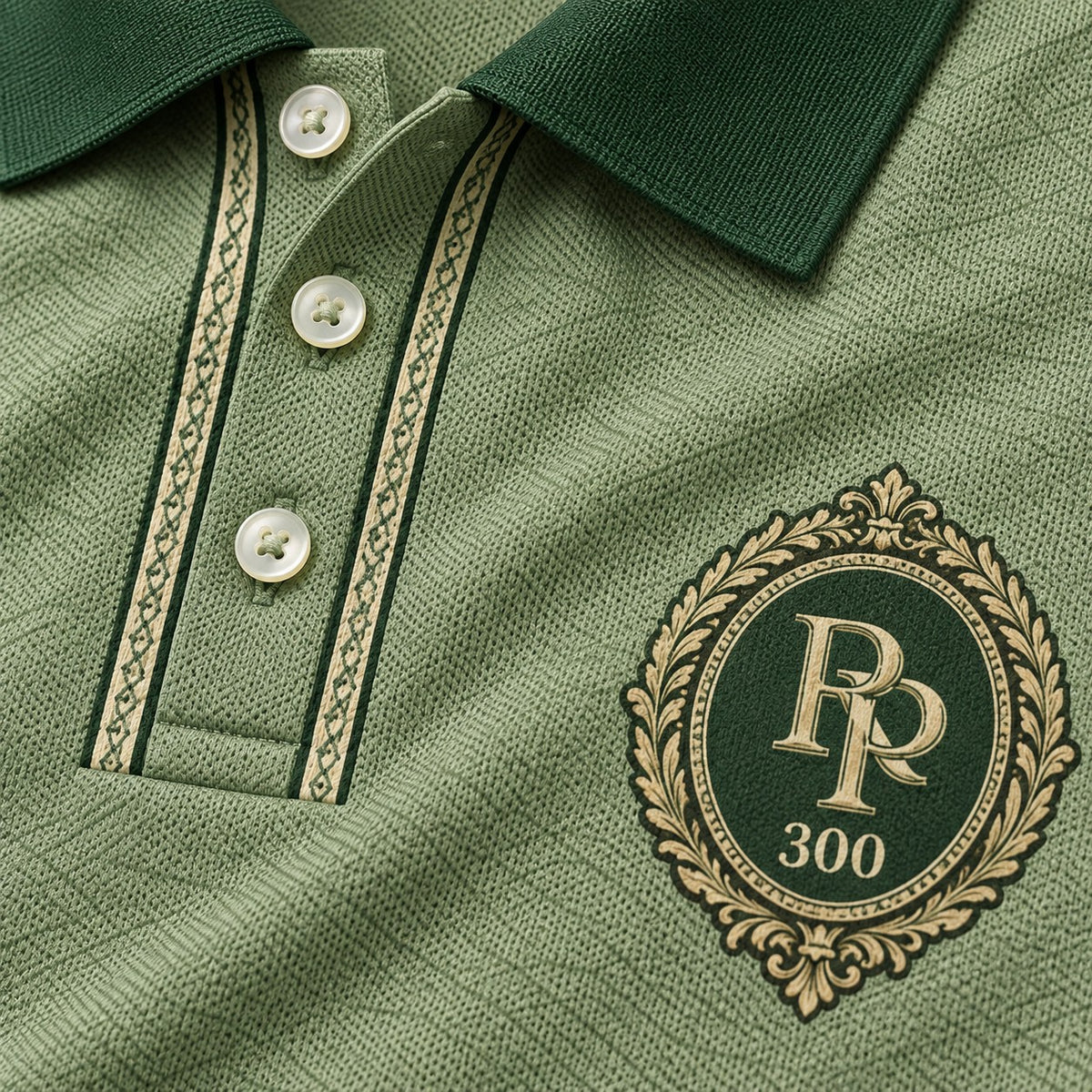 Rosterpress Twelve Strikes Note premium bowling polo - fabric